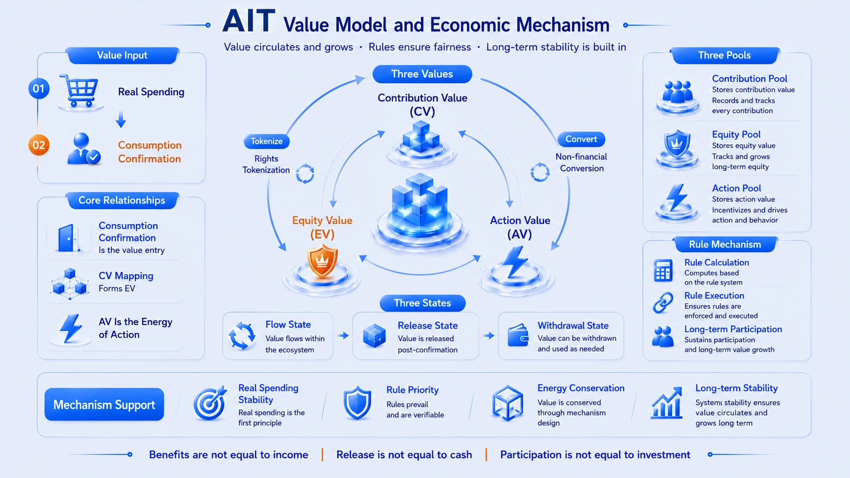 AIT's Value Model and Economic Mechanism